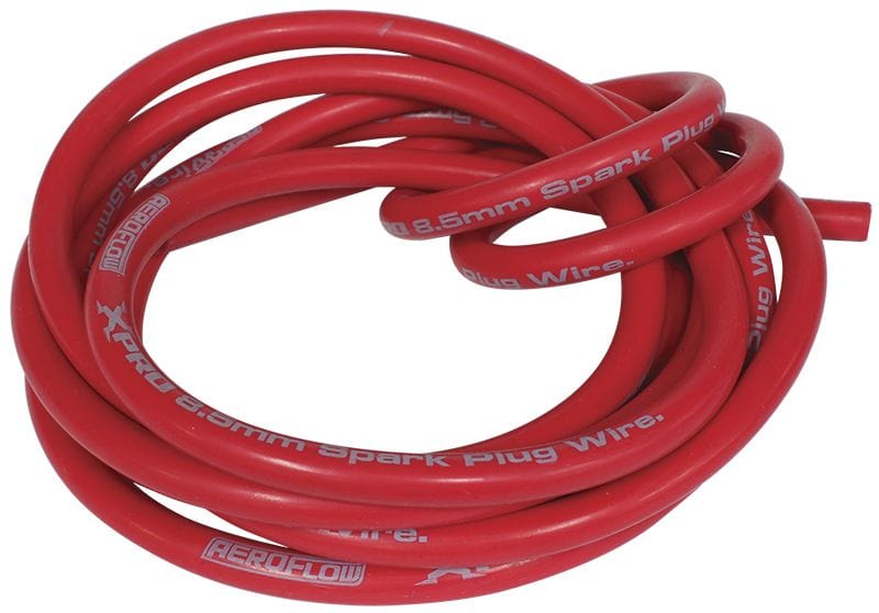 Aeroflow Performance 10 metre length Aeroflow Xpro Red 8.5mm Spiral Core Spark Plug Wire AF4530-0010 SR