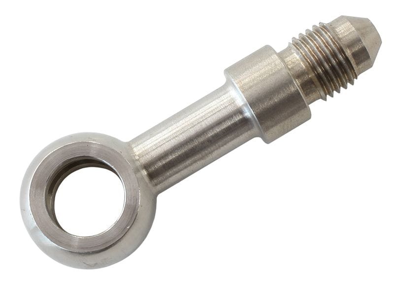 Aeroflow Performance 10mm (3/8") to -3AN Male Aeroflow Stainless Steel Long Banjo to Male AN -3AN AF310-03L SR