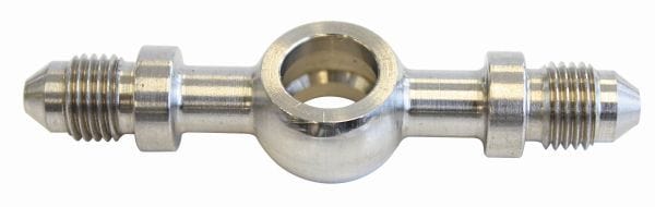 Aeroflow Performance 11.2mm (7/16") to -3AN Male Aeroflow Stainless Steel Long Banjo with Double End AN -3AN AF311-03-03L SR