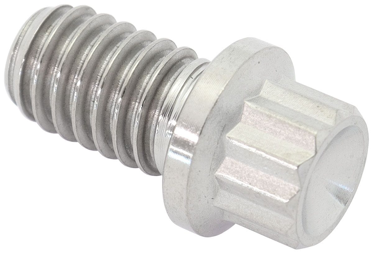 Aeroflow Performance 12 Point Head, Natural Finish, Sold Single. Aeroflow 5/16-18", UHL 0.500" Titanium Bolt AF3512-0500 SR