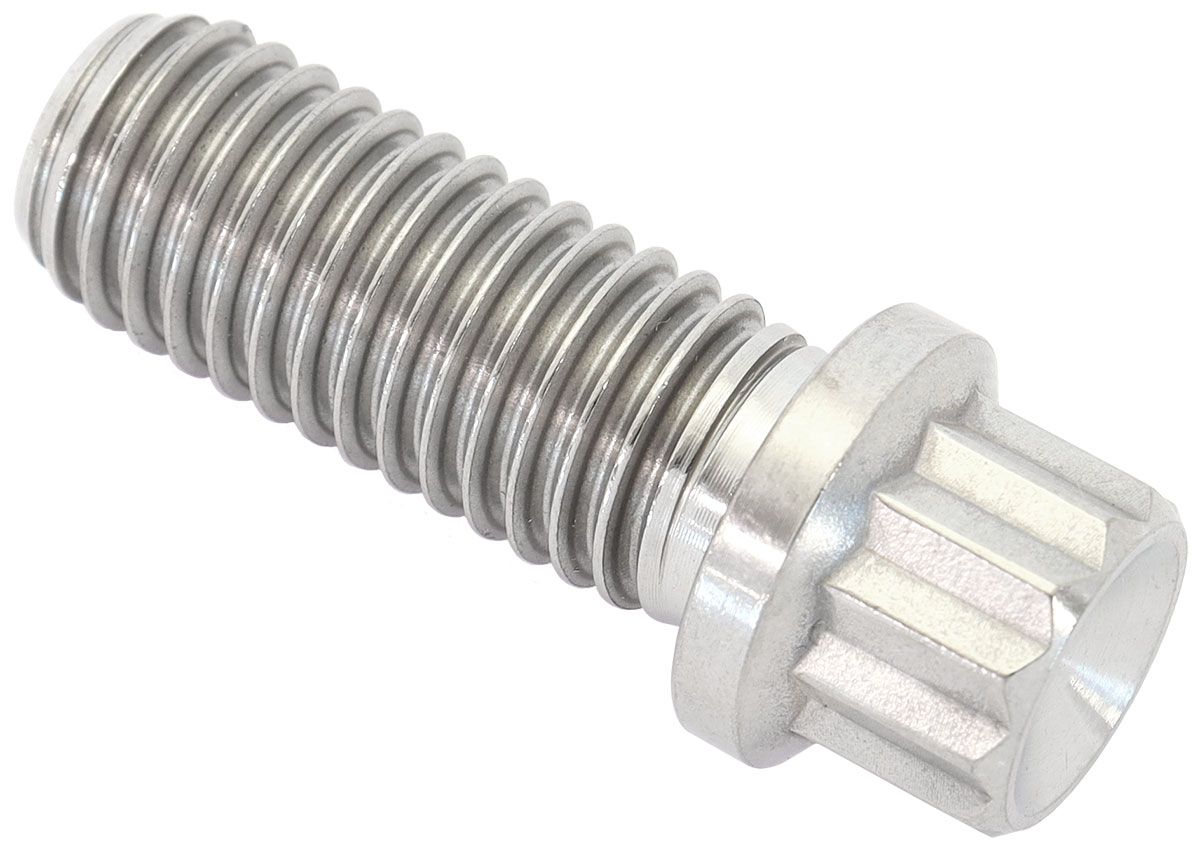 Aeroflow Performance 12 Point Head, Natural Finish, Sold Single. Aeroflow M10 x 1.50mm, UHL 25mm Titanium Bolt AF3504-0984 SR