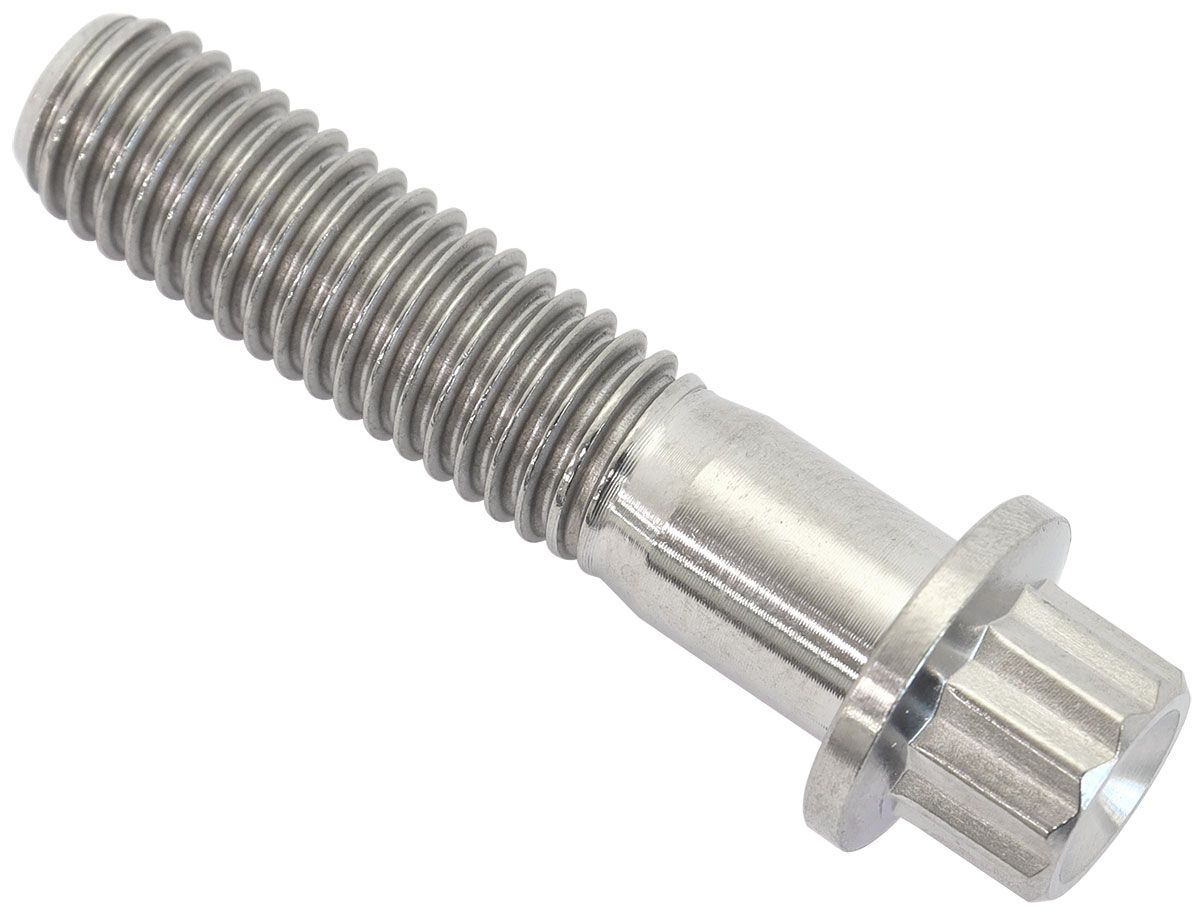 Aeroflow Performance 12 Point Head, Natural Finish, Sold Single. Aeroflow M8 x 1.25mm, UHL 35mm Titanium Bolt AF3502-1377 SR