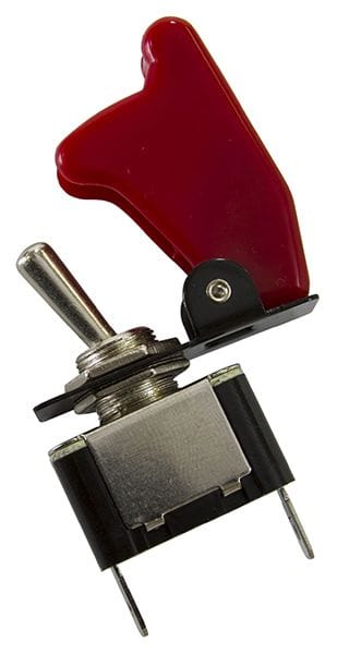 Aeroflow Performance 12v 20A Aeroflow Red Covered Rocket / Missile Switch AF49-5000 SR