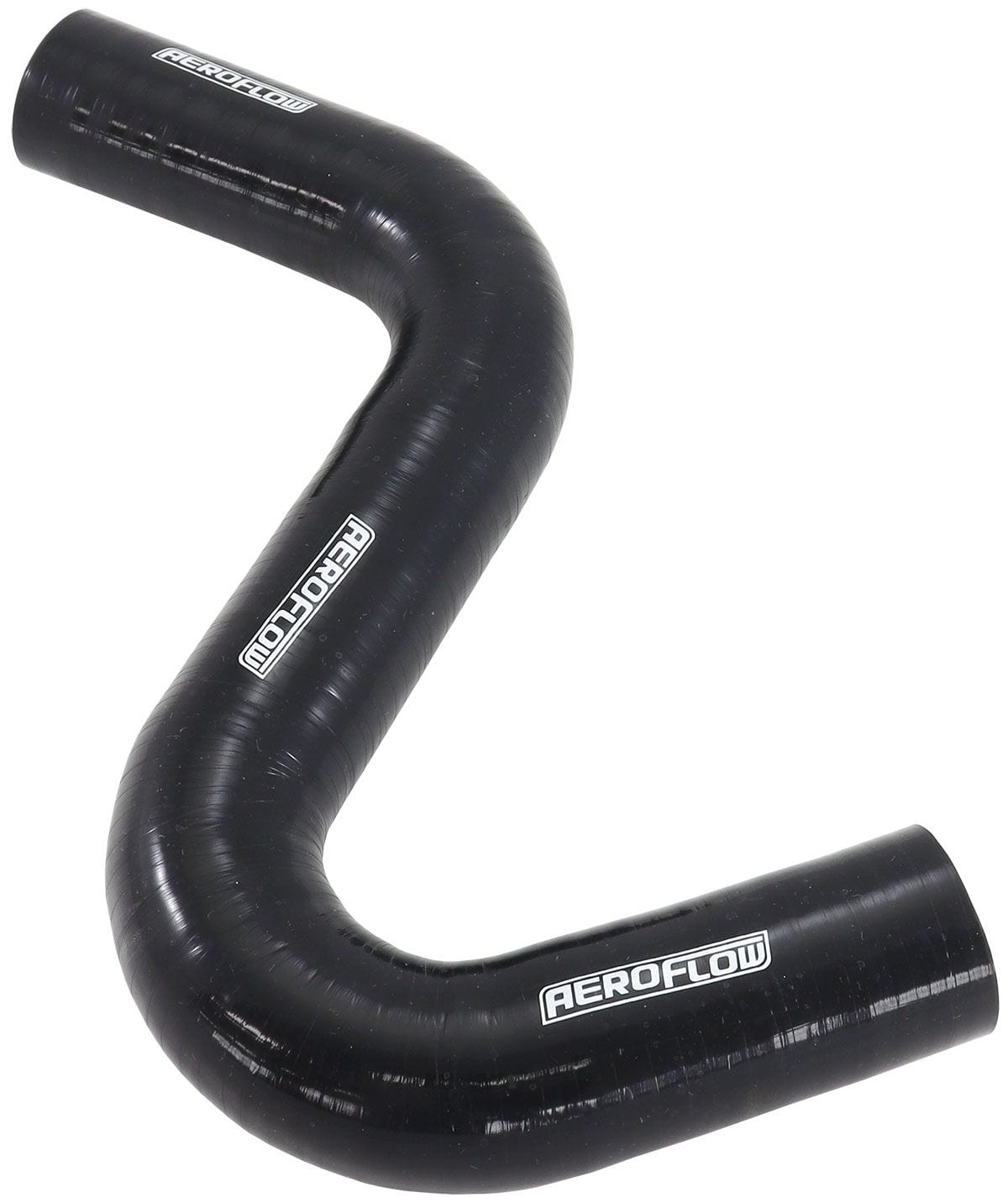 Aeroflow Performance 135 Degree Bend and 90 Degree Bend Aeroflow Gloss Black Silicone Z Bend Heater Hose 1-1/2" (38mm) I.D AF9240-150 SR