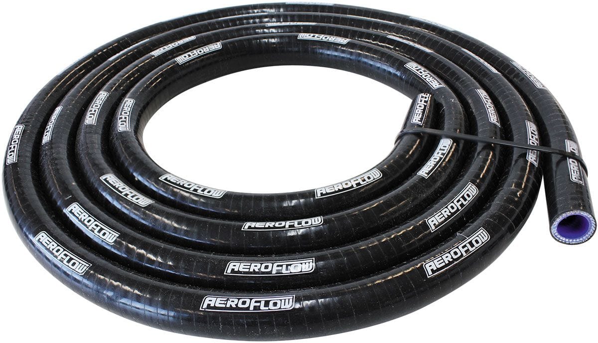 Aeroflow Performance 13ft. (4 metre) Length Aeroflow Gloss Black Reinforced Silicone Heater Hose 5/8" (16mm) I.D AF9255-062-13 SR