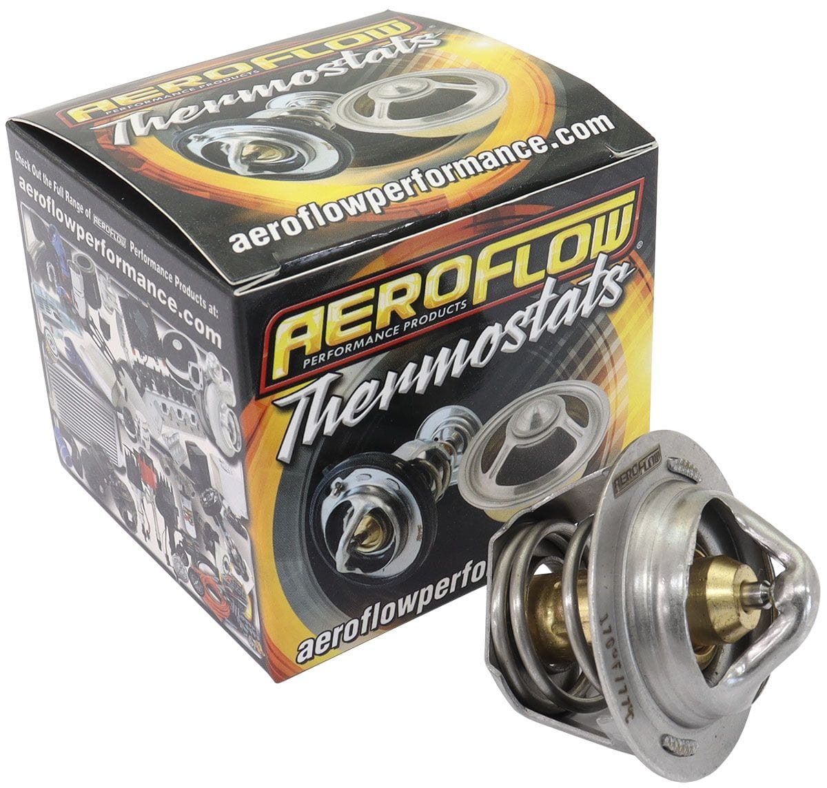 Aeroflow Performance 170°F Opening Temperature Rating, Made From Copper/Steel Aeroflow Holden Commodore V6 Ecotec Hi-Flow Thermostat, 170°F (77°C) AF49-1142 SR