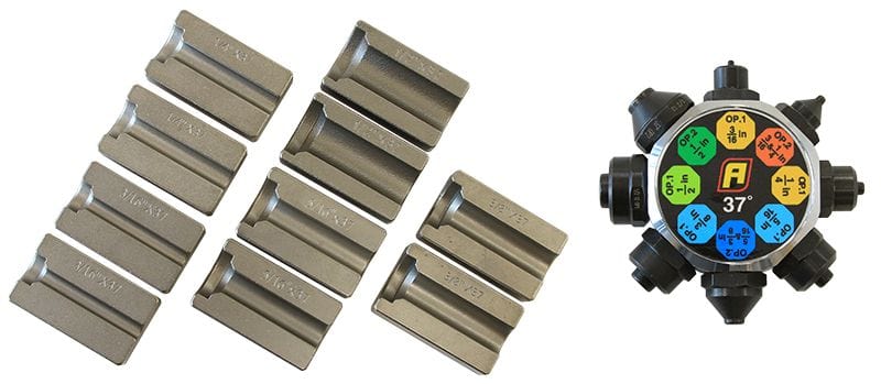 Aeroflow Performance 3/16",1/4", 5/16", 3/8" & 1/2" Dies Aeroflow Replacement Single & Double Flare Tool Dies AF59-2448 SR