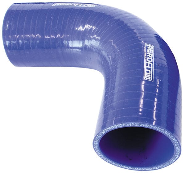 Aeroflow Performance 3-Ply, 4.5mm Wall Thickness, 150mm Leg Aeroflow Gloss Blue 90° Silicone Elbow Hose 1-1/4" (32mm) I.D AF9003-125 SR