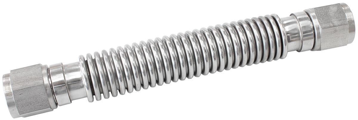 Aeroflow Performance 304 Stainless Steel. 11.8" (300mm) Overall Length Aeroflow -10AN Flexible Turbo Drain Hose, 300mm Long AF463-37 SR
