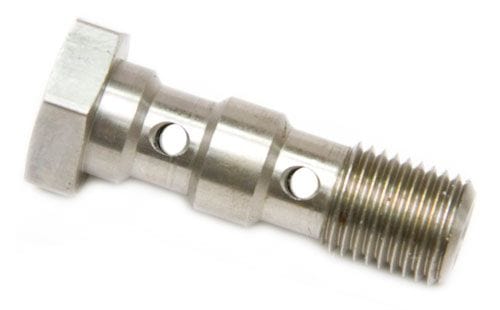 Aeroflow Performance 31mm Length Aeroflow Stainless Steel Double Banjo Bolt 3/8"-24 AF305-03 SR