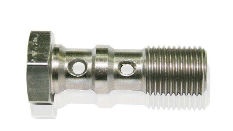 Aeroflow Performance 38mm Length Aeroflow Stainless Steel Double Banjo Bolt M10 x 1.0mm AF306-03L SR