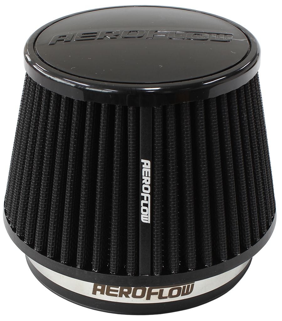 Aeroflow Performance 4.15" (105mm) High x 6-1/2" (165mm) Base O.D x 4.6" (117mm) Top O.D Aeroflow Universal 5" (127mm) Clamp-On Polyurethane Tapered Pod Filter AF2711-5163 SR