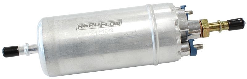 Aeroflow Performance 47.5 GPH @ 43.5 Psi, 5/16" Inlet/Outlet EFI Barb, External Mount Aeroflow Diesel Fuel Pump AF49-1032 SR