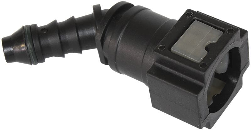 Aeroflow Performance 5/16" Male Barb To 5/16" EFI Push-On Barb Aeroflow 45° Push On EFI Fitting AF49-7001 SR
