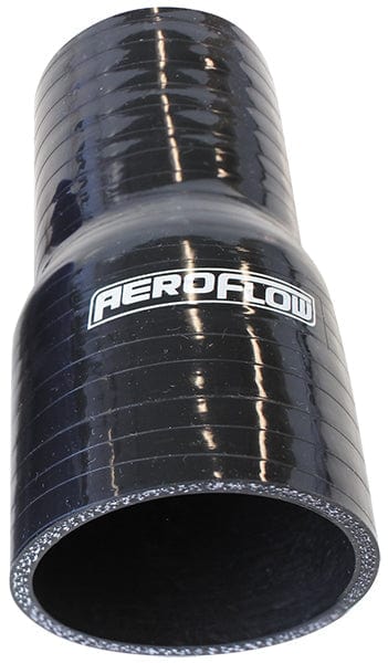 Aeroflow Gloss Black Straight Silicone Reducer / Expander Hose 3" (76mm) to 2-1/2" (63mm)