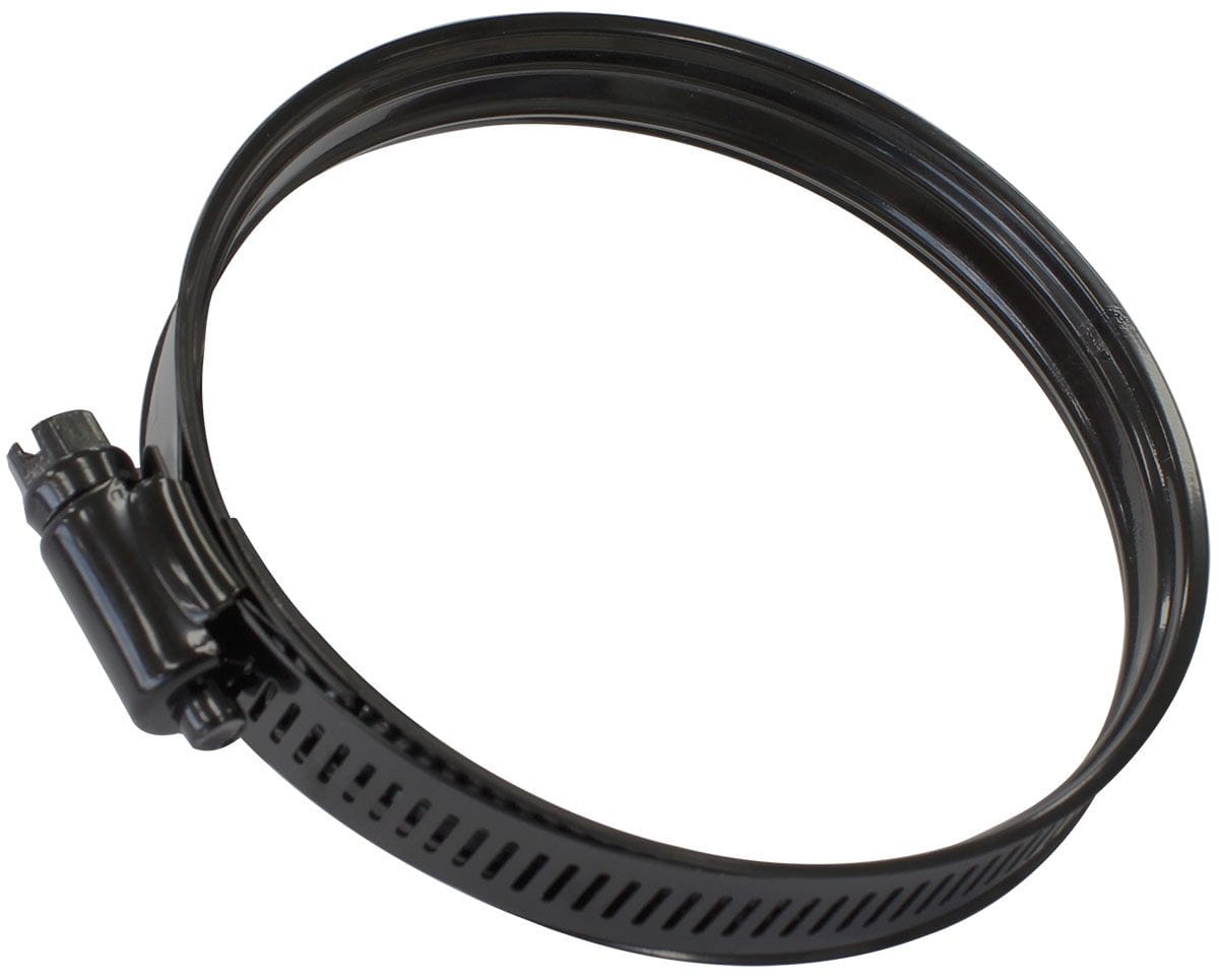 Aeroflow Performance 68mm (2.67") to 85mm (3.34") Clamping Range Aeroflow Constant Tension Dual Bead Black Stainless Hose Clamp AF28-6885BLK SR
