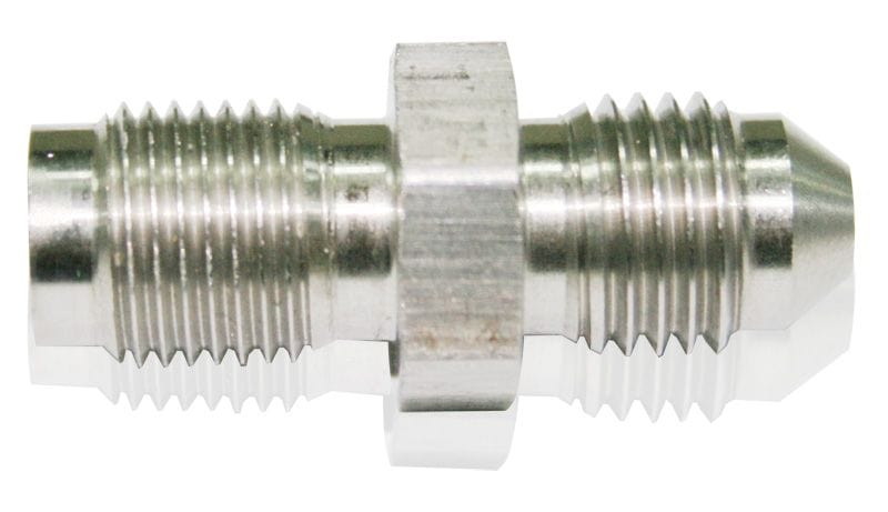 Aeroflow Performance 7/16"-24 SAE. Suit Garrett GT Style Turbo Aeroflow Oil Feed Male Inverted Flare Fitting (Short) AF341-04 SR