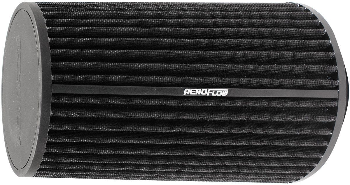 Aeroflow Performance 9.1" (229mm) High x 6.1" (155mm) Base O.D x 4.6" (117mm) Top O.D Aeroflow Universal 3-1/2" (90mm) Clamp-On Polyurethane Tapered Pod Filter AF2711-0920 SR