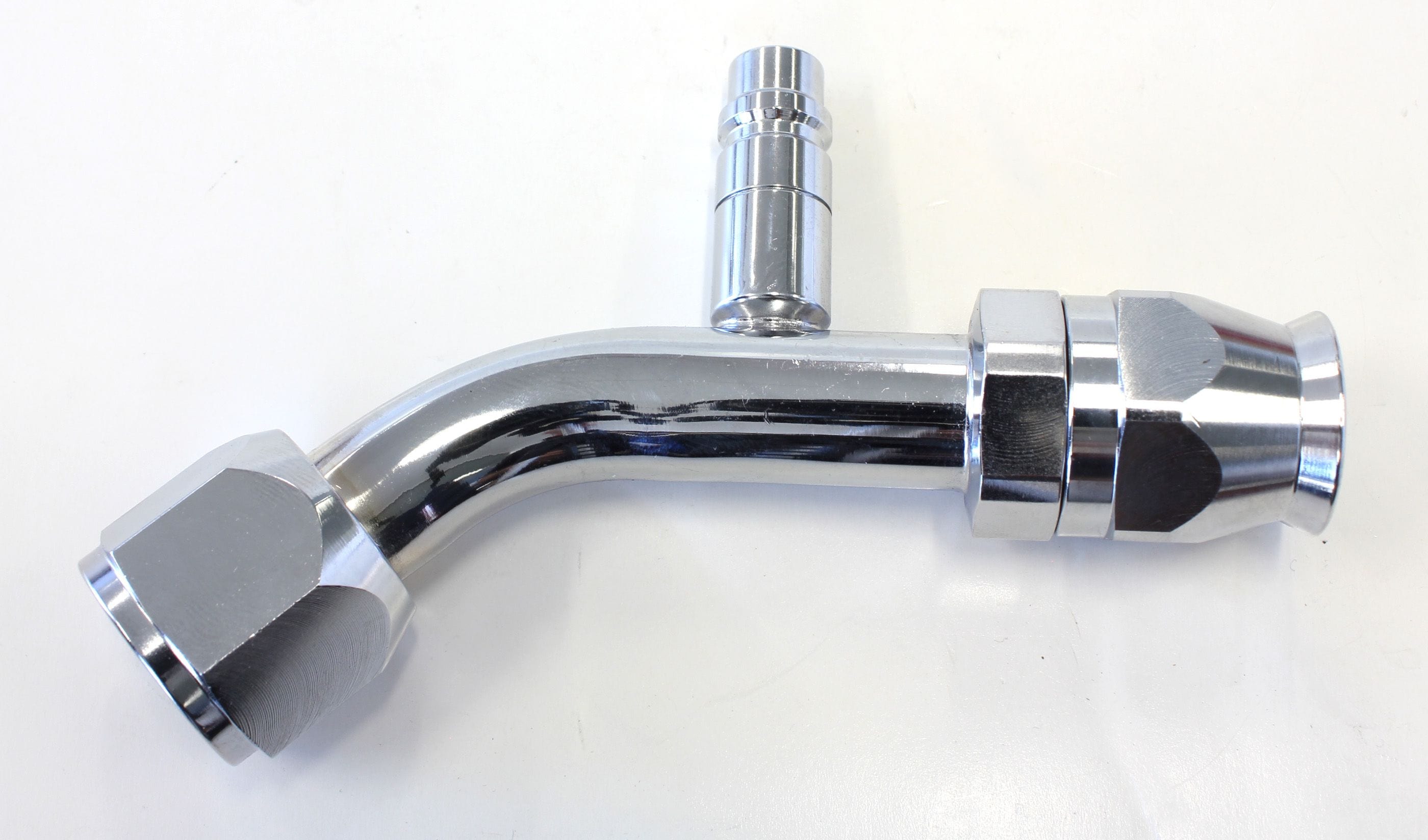 Aeroflow Performance Aeroflow 45° with Charge Port A/C Fitting #10 AFFCE-1045B SR