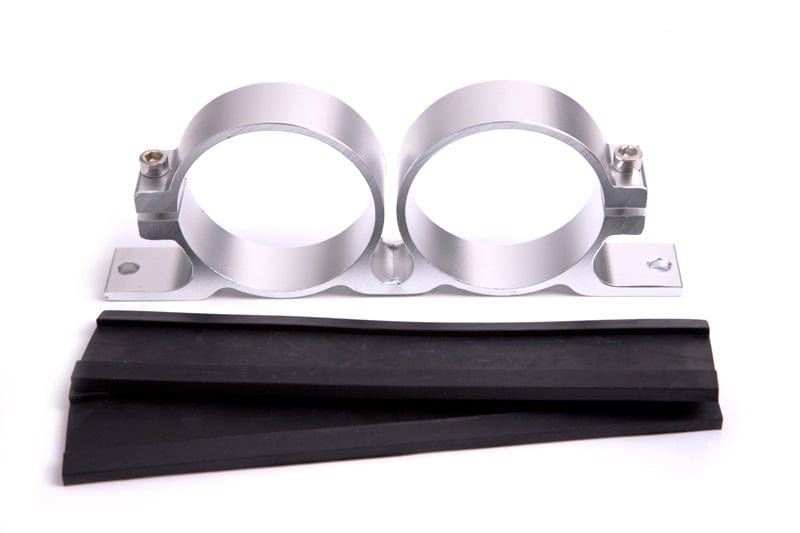 Aeroflow Performance Aeroflow Bosch Dual Fuel Pump Bracket (Silver) AF64-2015S SR