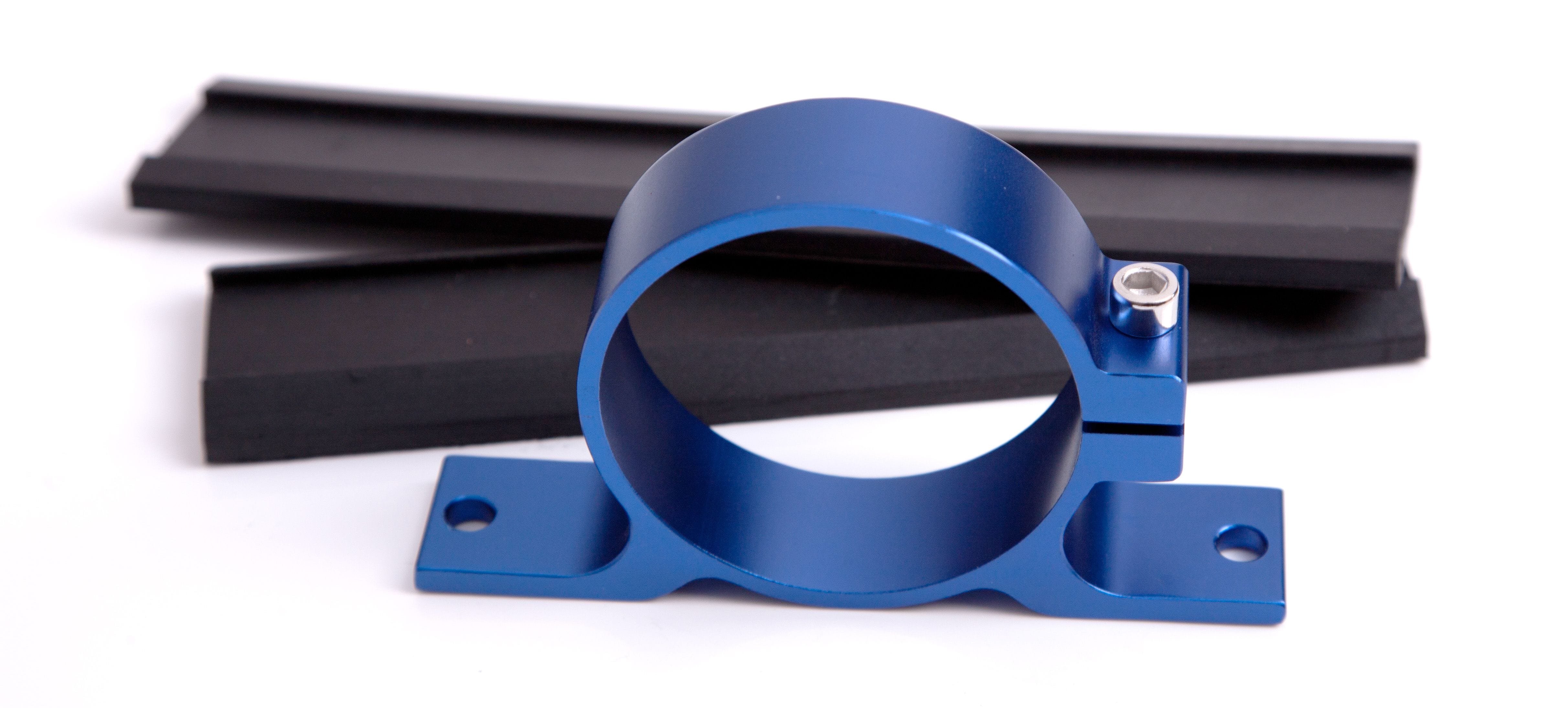 Aeroflow Performance Aeroflow Bosch Single Fuel Pump Bracket (Blue) AF64-2000 SR