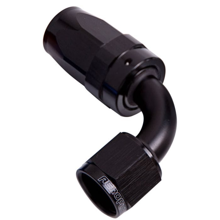 Aeroflow Performance Aeroflow Fittings 100 Series Taper 90° Swivel Hose End AF103 SR