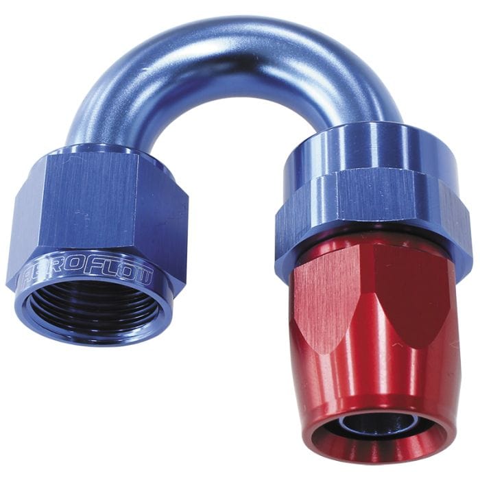 Aeroflow Performance Aeroflow Fittings 200 Series PTFE 180° Hose End AF206 SR