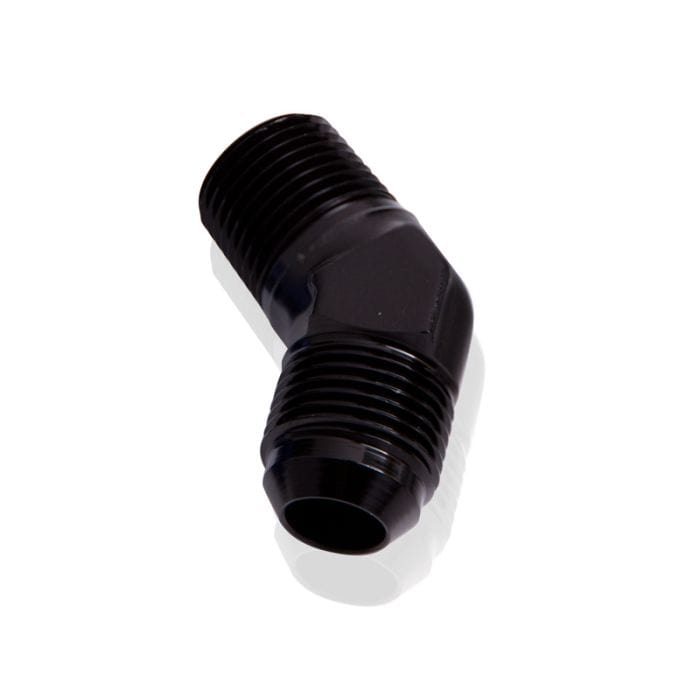 Aeroflow Performance Aeroflow Fittings 45° NPT to Male Flare Adapter AF823 SR