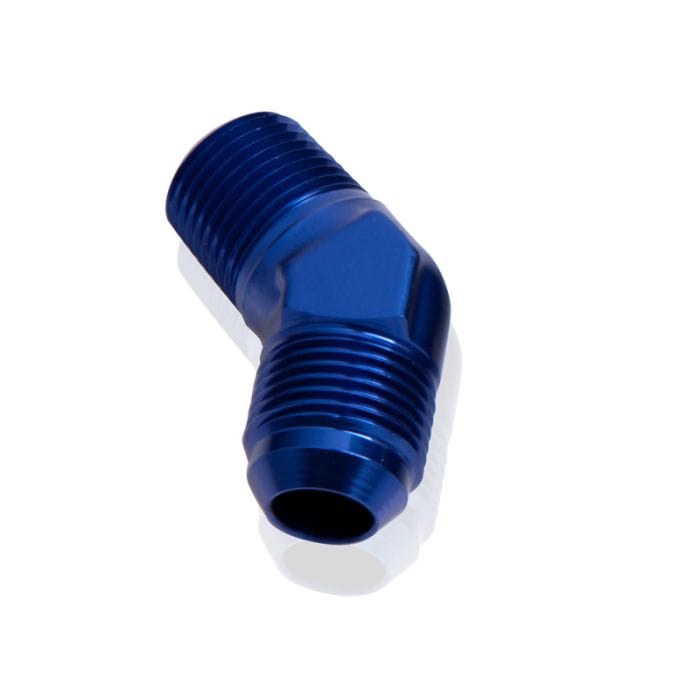 Aeroflow Performance Aeroflow Fittings 45° NPT to Male Flare Adapter AF823 SR