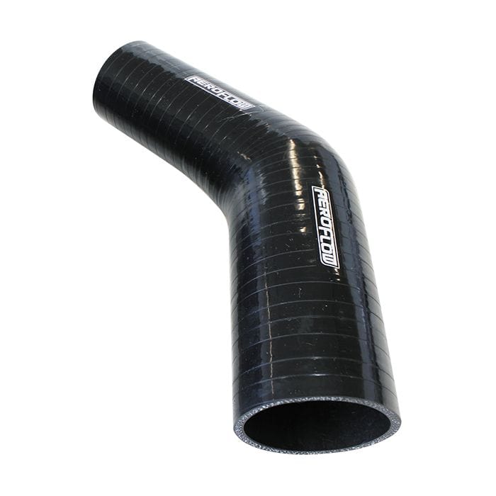 Aeroflow Performance Aeroflow Gloss Black 45° Silicone Reducer / Expander Hose
5mm Wall Thickness, 140mm Leg SR