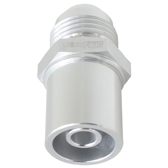 Aeroflow Performance Aeroflow Push In Front Valve Cover Breather Adaptor -8AN (20mm O.D) 
Suit BA-FG Ford Falcon SR