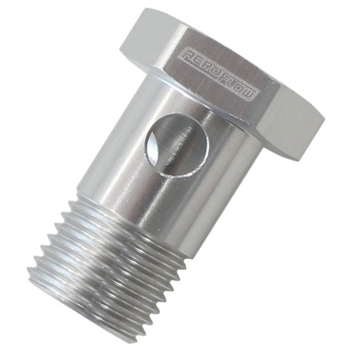 Aeroflow Performance Aeroflow Silver Alloy Banjo Bolt M18 x 1.5
Silver Finish Use With -10AN SR