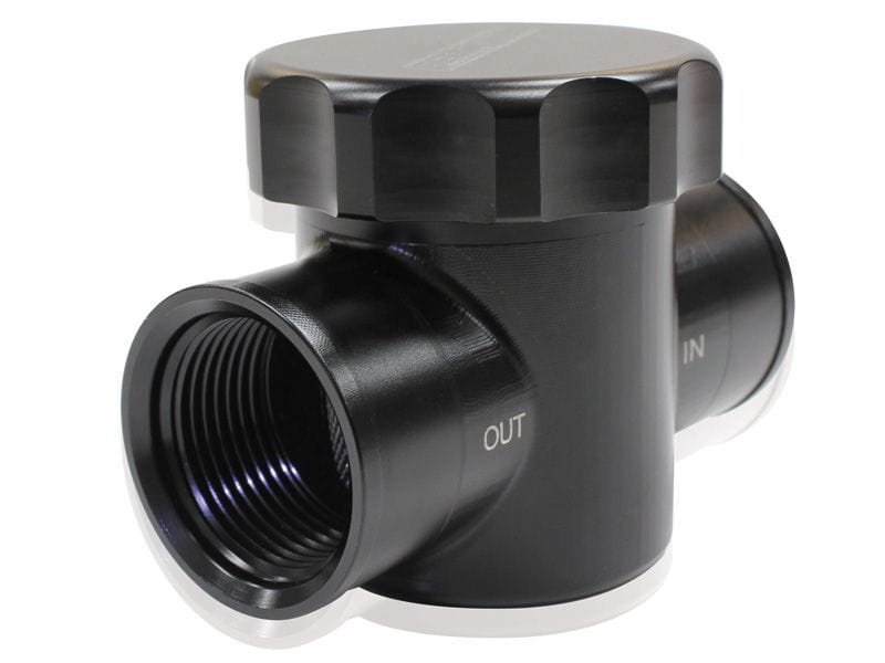 Aeroflow Performance Anodised Black Finish Aeroflow Billet Radiator Filter/Filler AF64-2043 SR