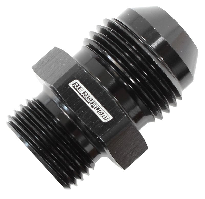 Aeroflow Performance Black Finish Aeroflow 1/2" BSPP to -12AN Adapter AF752-12BLK SR