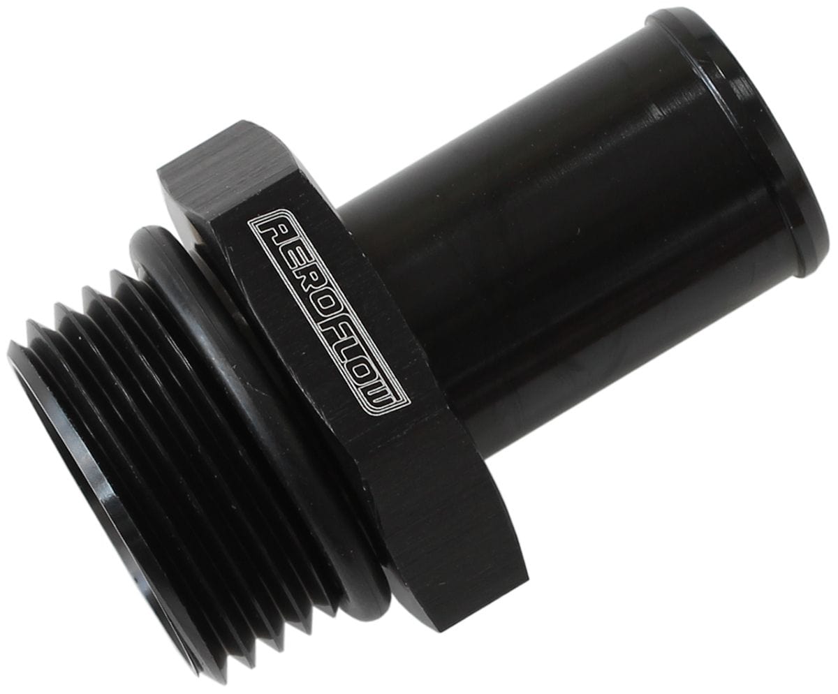 Aeroflow Performance Black Finish Aeroflow -12 ORB to 5/8" Barb Fitting AF414-12-10BLK SR