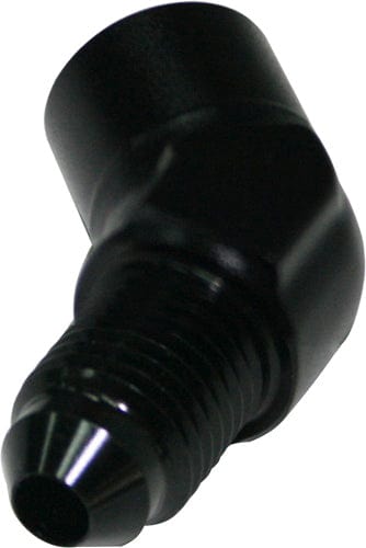 Aeroflow Performance Black Finish Aeroflow 45° Female NPT to Male AN Adapter 1/8" to -3AN AF371-03BLK SR