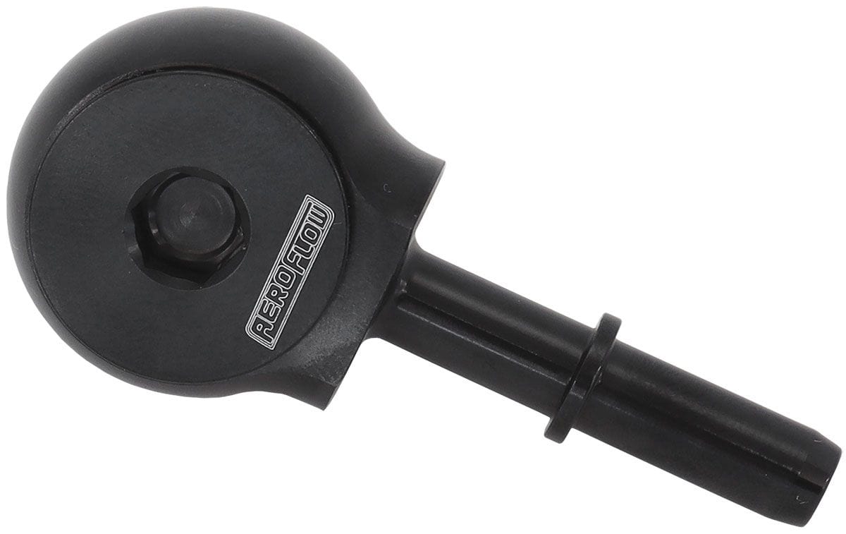 Aeroflow Performance Black Finish Aeroflow 90° Low Profile -10ORB to EFI Push On 5/16" Barb AF969-05-10BLK SR