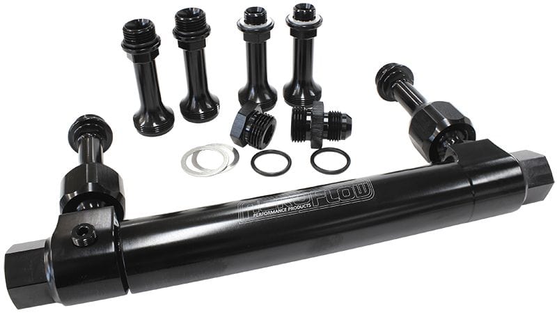 Aeroflow Performance Black Finish Aeroflow Adjustable Billet Fuel Log AF64-2037BLK SR