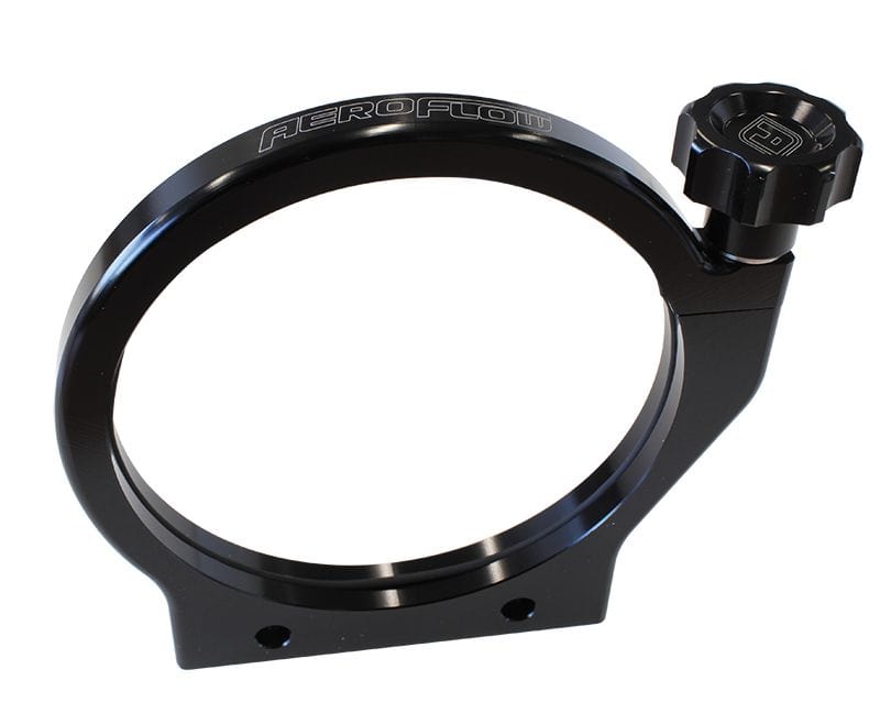 Aeroflow Performance Black Finish Aeroflow Billet Bottle Mount suit 4" (102mm) Bottle Diameter AF6400-4000BLK SR