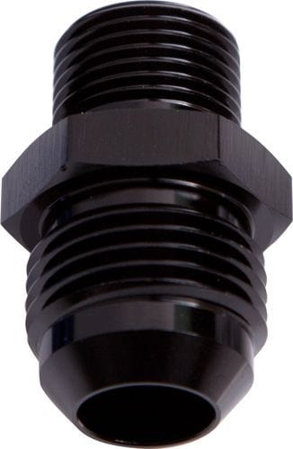 Aeroflow Performance Black Finish Aeroflow Metric to Male Flare Adapter M12 x 1.25mm to -8AN AF730-08BLK SR