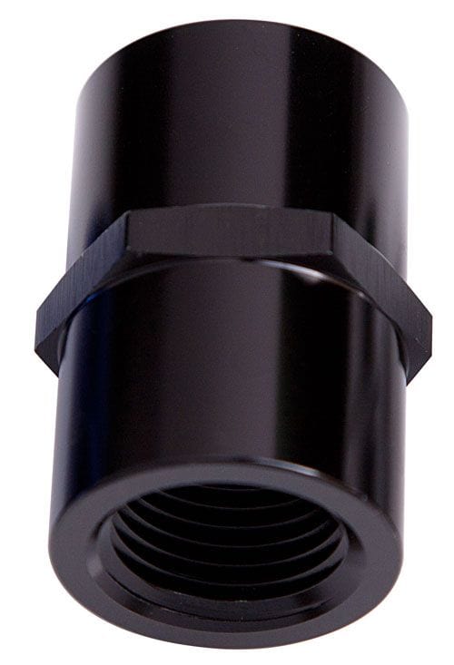 Aeroflow Performance Black Finish Aeroflow NPT Female Coupler 1/2" AF910-08BLK SR