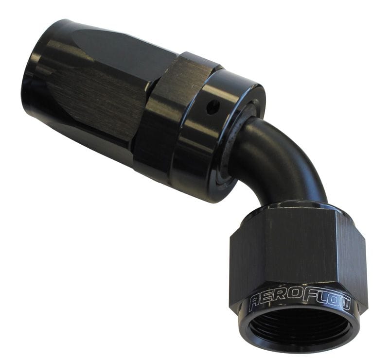 Aeroflow Performance Black Finish. Suit 100 & 450 Series Hose Aeroflow 100 Series Taper 60° Swivel Hose End -6AN AF118-06BLK SR