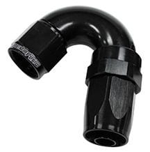 Aeroflow Performance Black Finish. Suit 100 & 450 Series Hose Aeroflow 150 Series Taper One-Piece Full Flow Swivel 150° Hose End -16AN AF155-16BLK SR