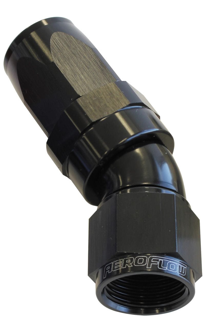 Aeroflow Performance Black Finish. Suit 100 & 450 Series Hose Aeroflow 150 Series Taper One-Piece Full Flow Swivel 30° Hose End -12AN AF197-12BLK SR