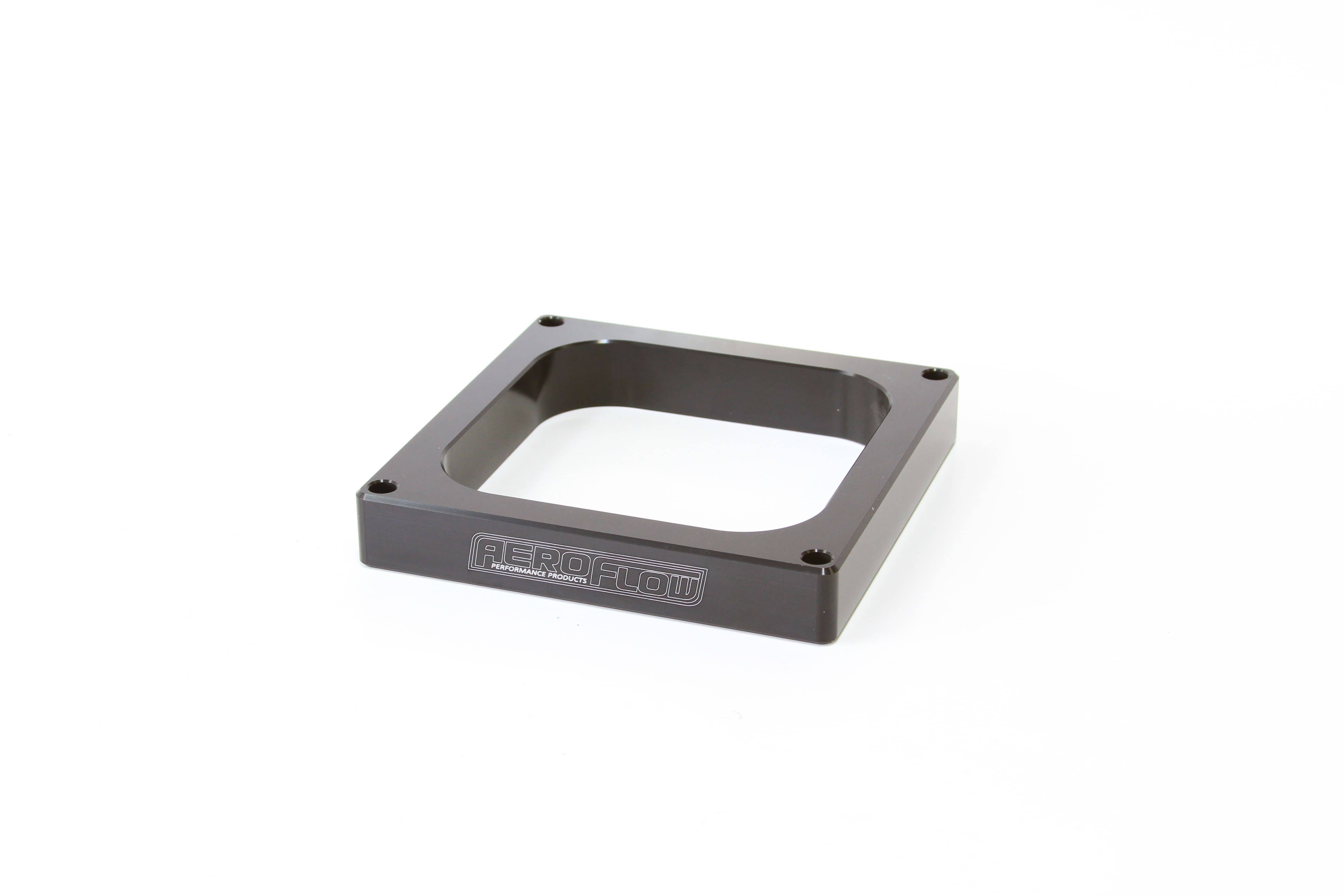 Aeroflow Performance Black Finish. Suit 4500 Style Flange Aeroflow 1" Open High Velocity Carburettor Spacer AF64-2090BLK SR