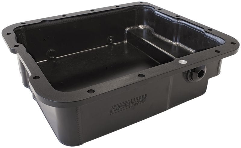 Aeroflow Performance Black Finish. Suit GM 4L60 & 4L60E Aeroflow 3-1/2" (90mm) Deep Fabricated Transmission Pan including Filter Extension AF72-3 SR