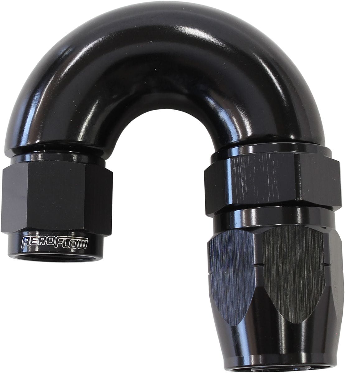 Aeroflow Performance Black Finish. Suits 100 & 450 Series Hose Aeroflow 550 Series Cutter Style One Piece Swivel 180° Stepped Hose End -6AN to -8 Hose A SR