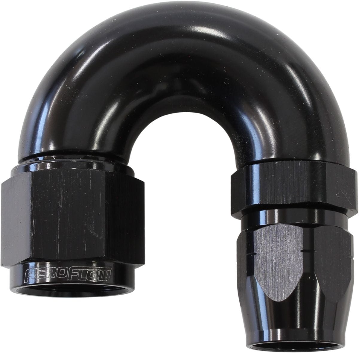 Aeroflow Performance Black Finish. Suits 100 & 450 Series Hose Aeroflow 550 Series Cutter Style One Piece Swivel 180° Stepped Hose End -8AN to -6 Hose A SR
