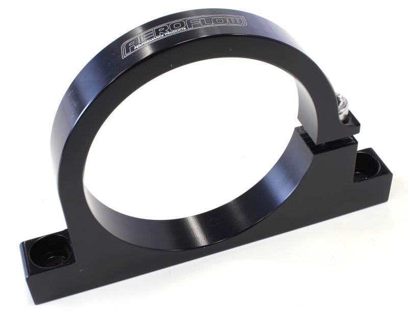 Aeroflow Performance Black Finish. Suits 60mm Diameter Filters or Remote Reservoirs Aeroflow Single Billet Filter Bracket AF66-2046BLK SR