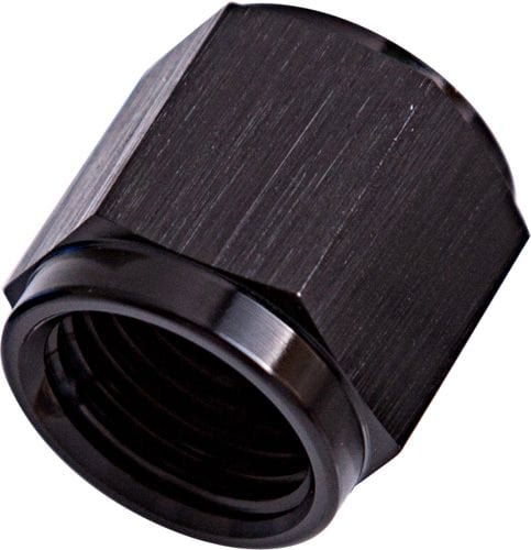 Aeroflow Performance Black Finish. Suits Aeroflow, Moroso & Russell Tubing Aeroflow -6AN to 3/8" Aluminium Tube Nut - Black Finish AF818-06BLK SR